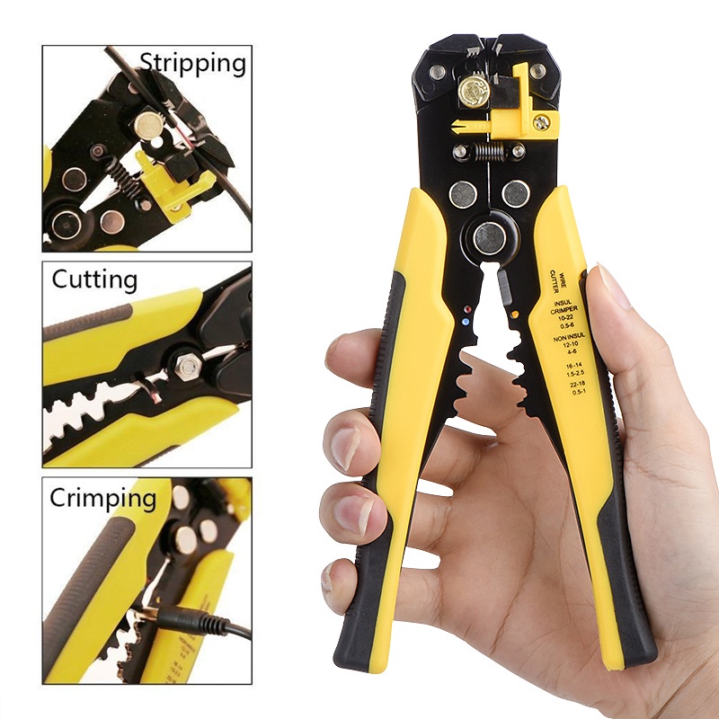 Automatic Wire Striper Cutter Stripper Crimper Pliers Crimping Terminal ...