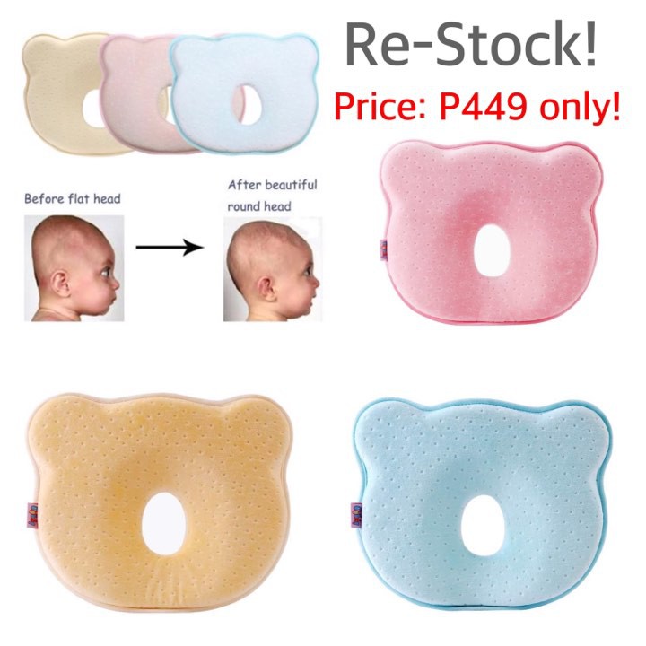 Baby Head Shaping Pillow Memory Foam Cushion For Head Support