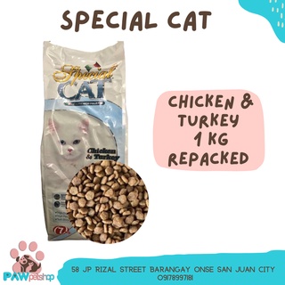HOT☫﹊✻Special Cat Chicken & Turkey (All Life Stages) 1kg REPACKED Cat Dry Food