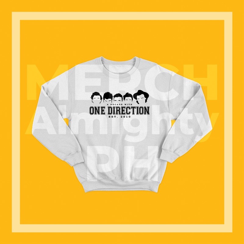 One Direction 10th Year Anniversary Sweatshirt Shopee Philippines - one direction shirt roblox