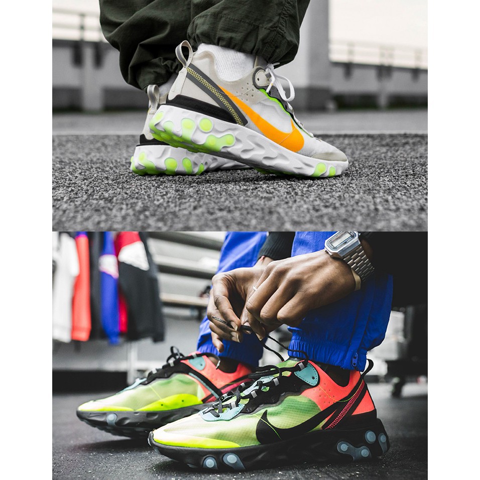 fluorescent colour shoes