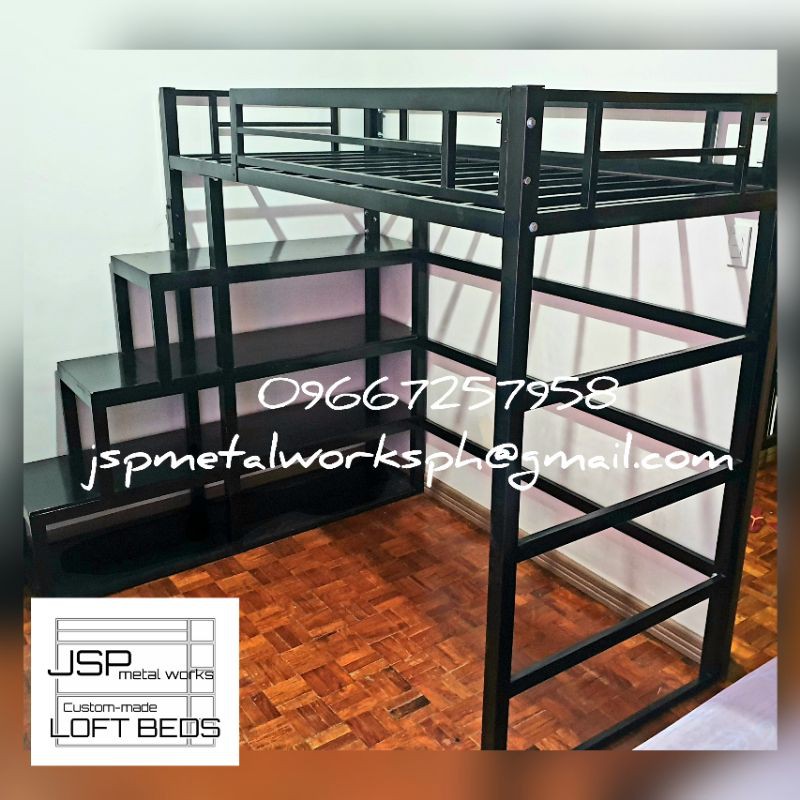 Loft Bed Bunk Wood Or Metal, How To Put A Metal Loft Bed Together