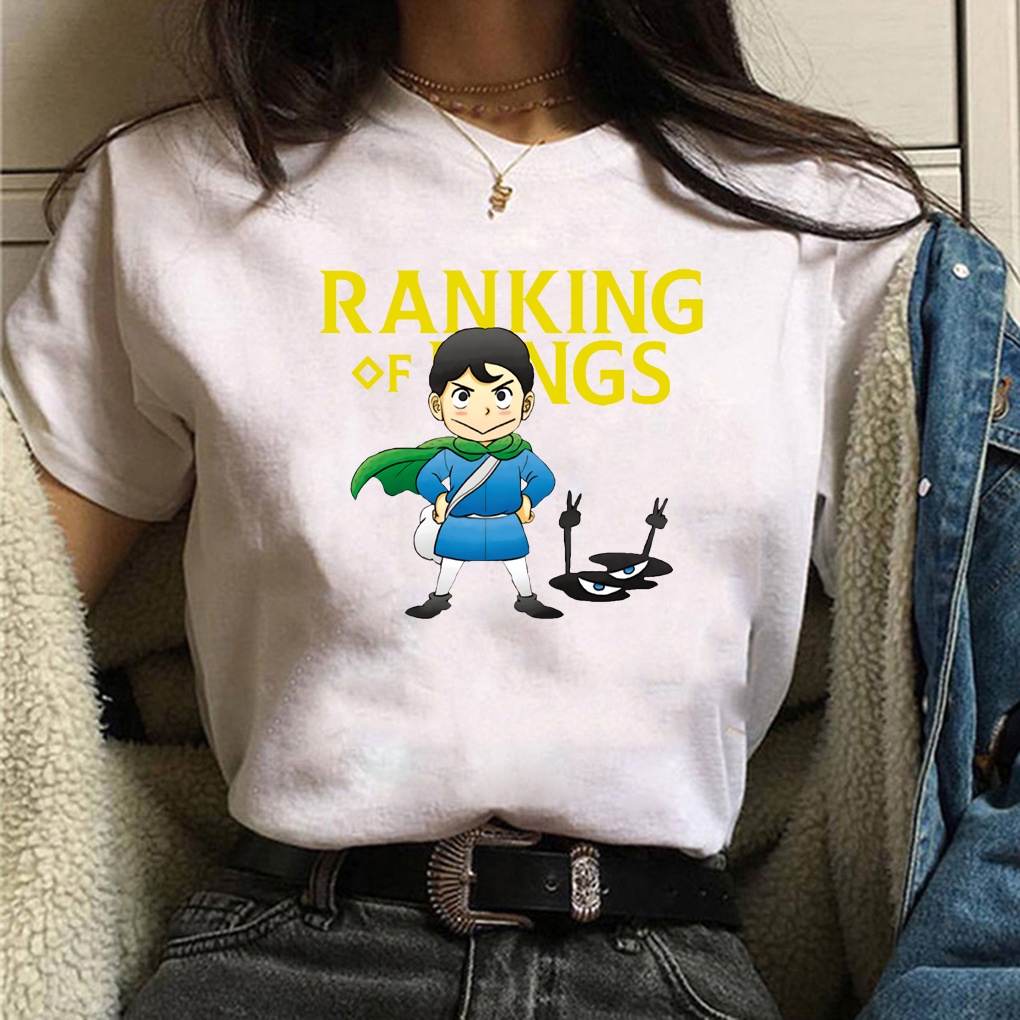 Japanese Anime Ranking of Kings Kawaii Cartoon Kage Bojji Shirt Osama Ranking Tshirts Short Sleeve T Shirts Summer Tees