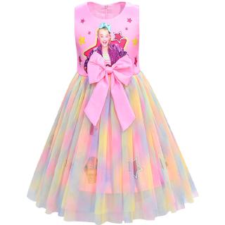 jojo siwa rainbow tulle dress