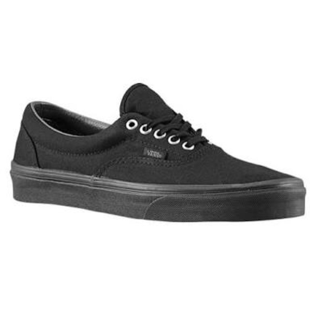 all black ladies vans