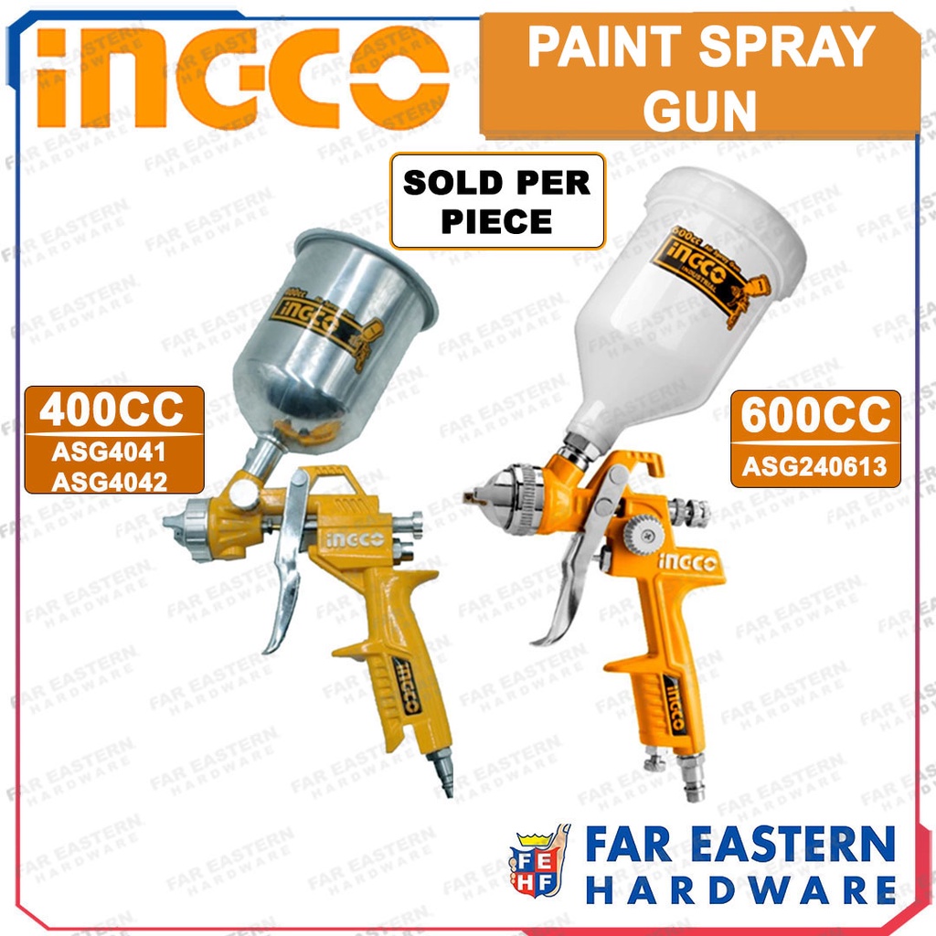 INGCO Air Pneumatic Paint Spray Gun Paint Sprayer 400CC 600CC INHT