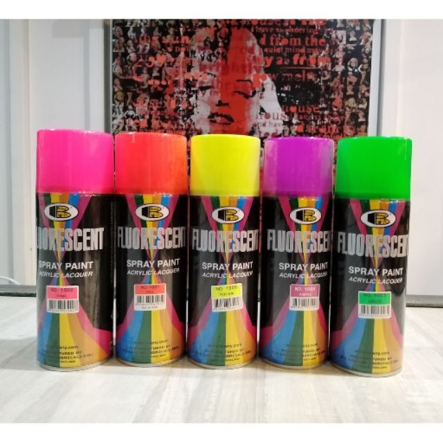 Bosny Dealer "Fluorescent Colors" Acrylic Spray Paint Shopee Philippines