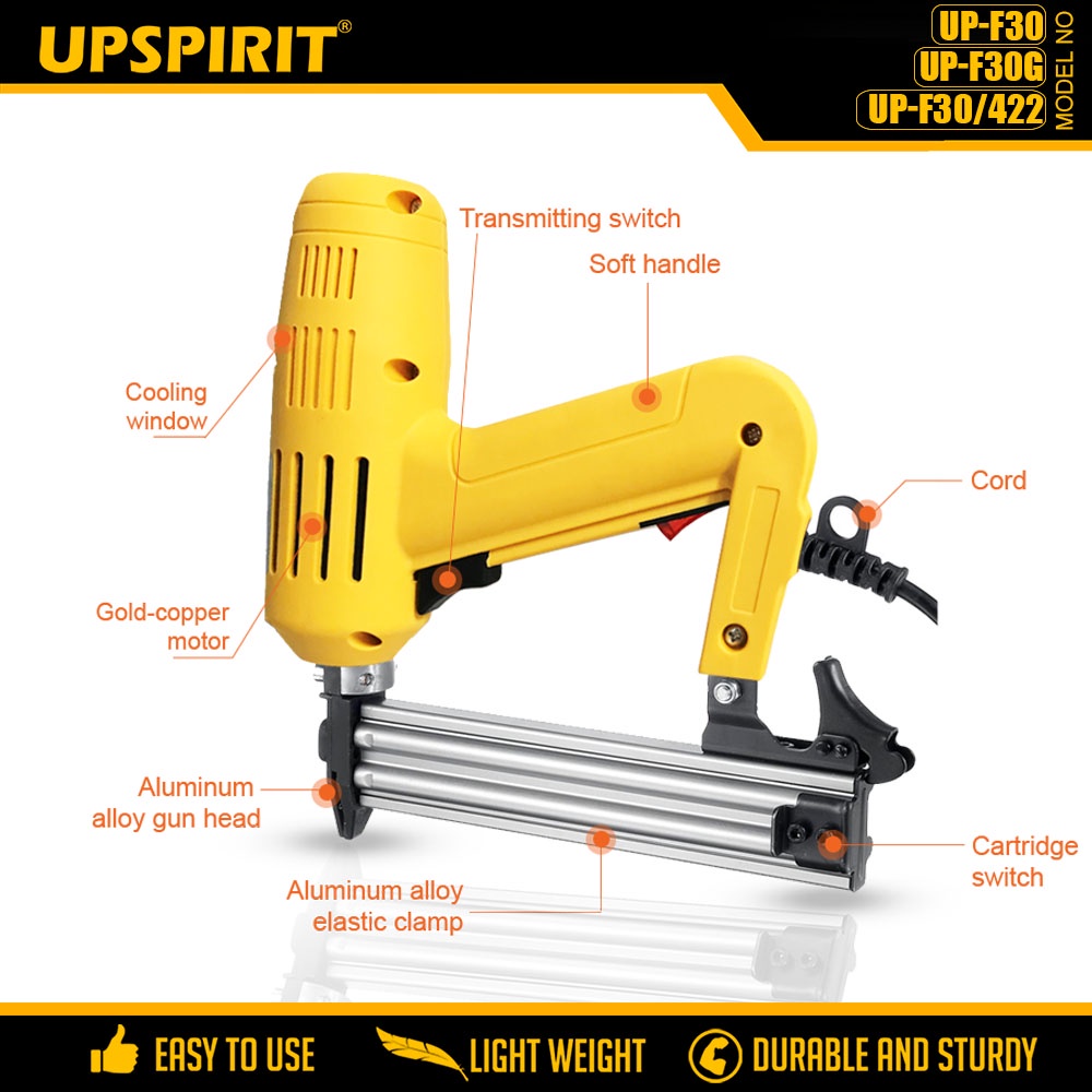 UPSPIRIT(6Months Warranty)1800W Electric Nail Gun Woodworking Furniture