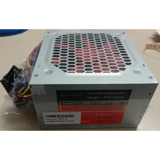 Game power supply ATX Power Supply 500 Watts 12cm w/ 2 Sata large fan