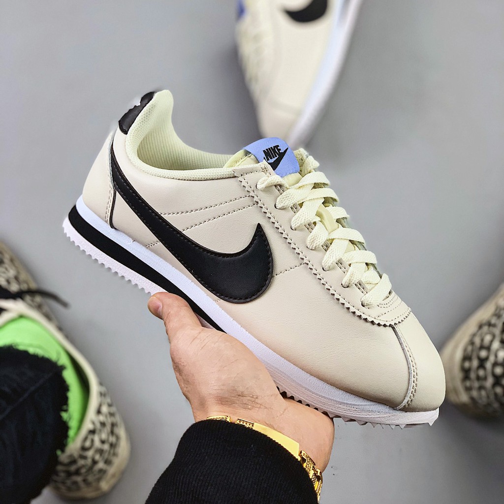 nike classic cortez all black