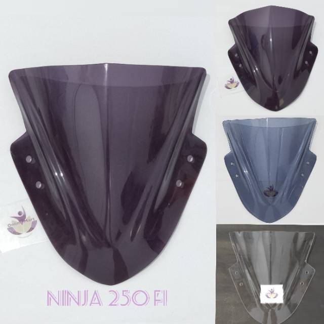 Ninja 250 Fi Plain Thick Windshield Visor Shopee Philippines