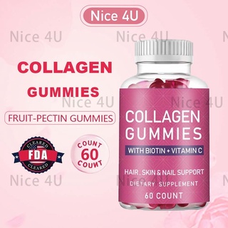 60 Gummies Rejuvenate Skin Collagen Antioxidants Immune System