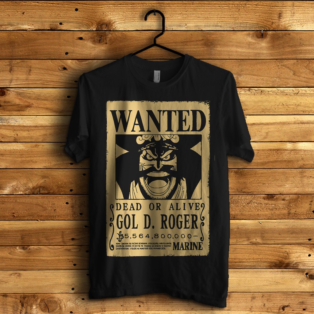 Latest One Piece Bounty Gol D Roger T Shirt Shopee Philippines