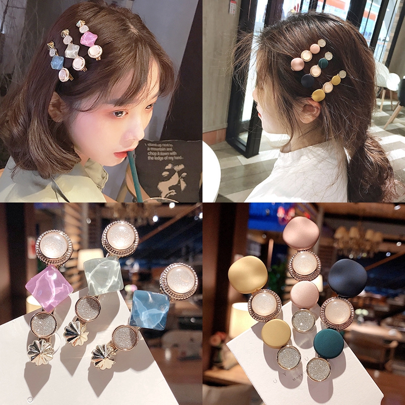 Korea Ins Hairpin Side Clip Clamp Top Simple Bangs Clip Hair
