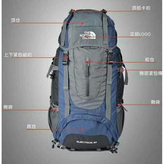 40L/50L/60L THE NORTH FACE steel frame High-capacity hiking/trekking backpack/ cover #6