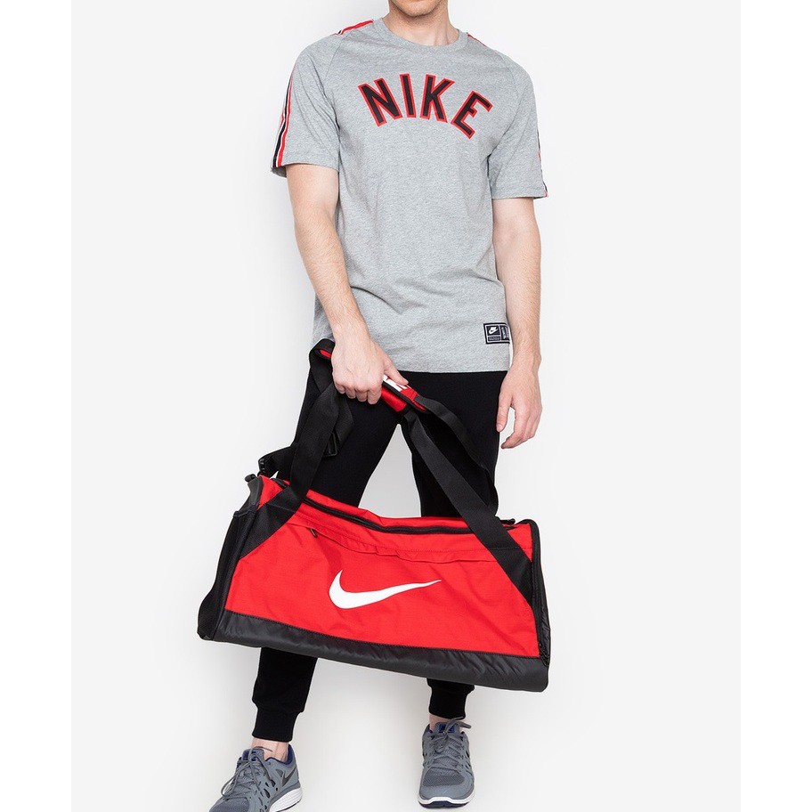 nike brasilia duffel bag red