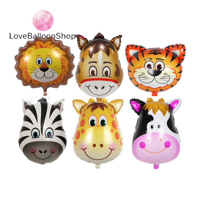 Big Animal Foil Balloon Jungle Safari Theme lion tiger deer cow Monkey Pig  Zebra Elephant Dogballoon | Shopee Philippines