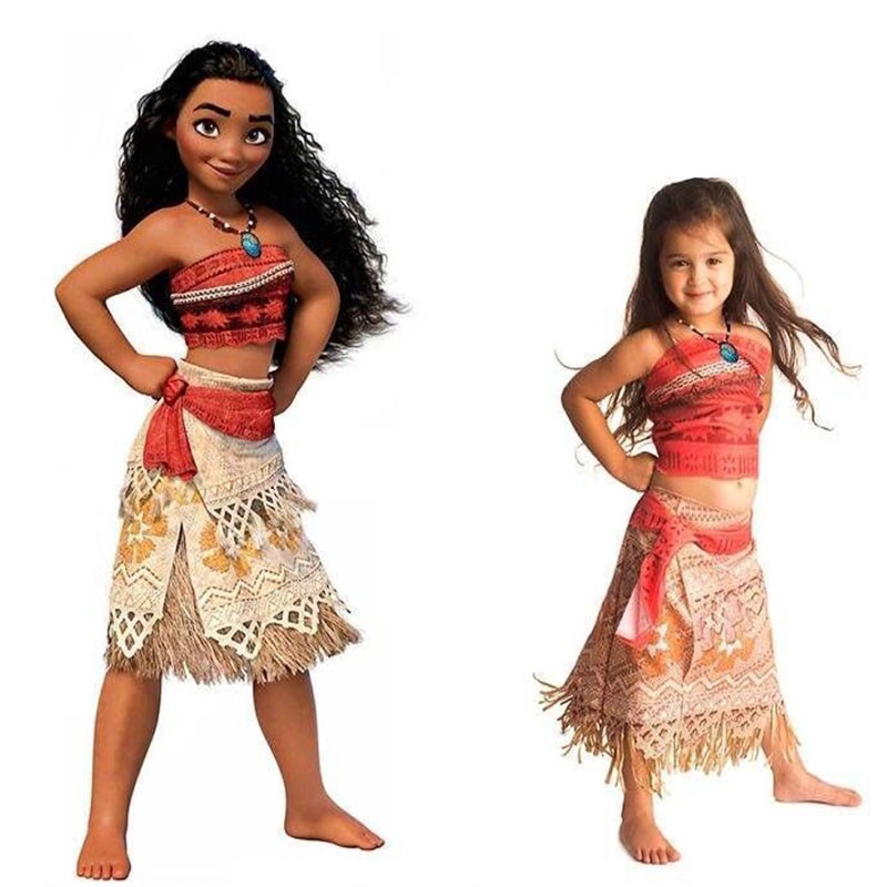 Princess Moana Costume For Kids Maui Princess Cosplay Costume Children Christmas Party Adult Dress Shopee Philippines