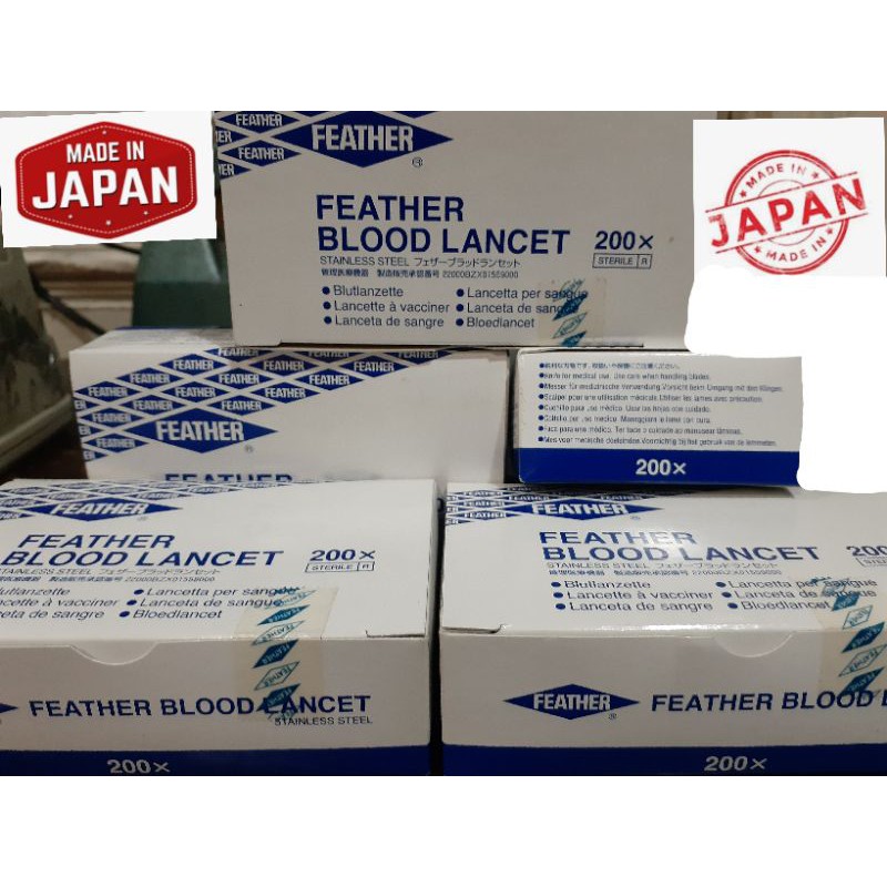 Blood Lancet Feather Sterile 200pcs Shopee Philippines