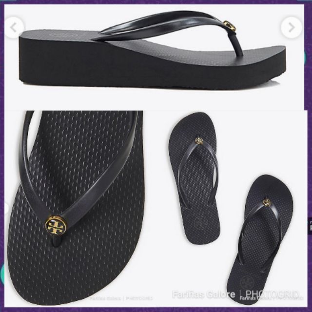 tory burch wedge flip flops