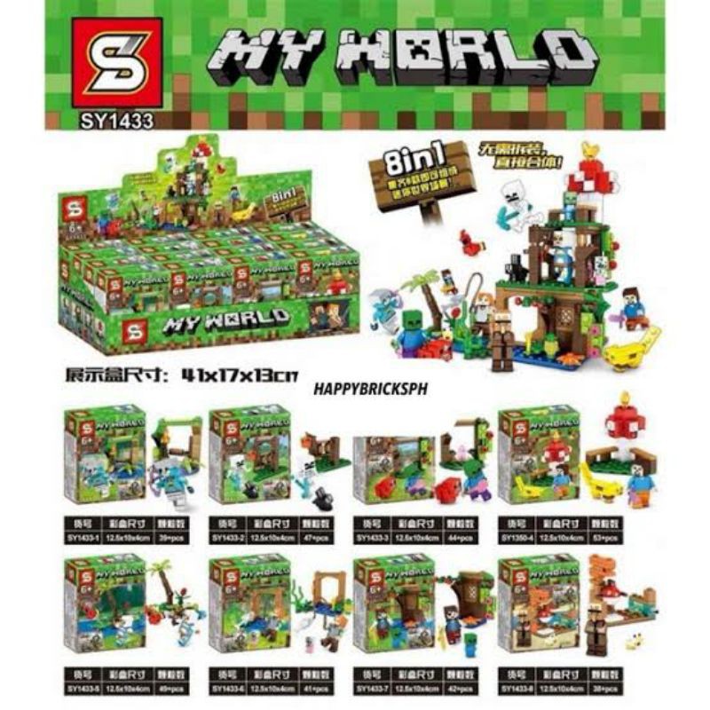 Minecraft Minifigures Sy 8 In 1 Shopee Philippines