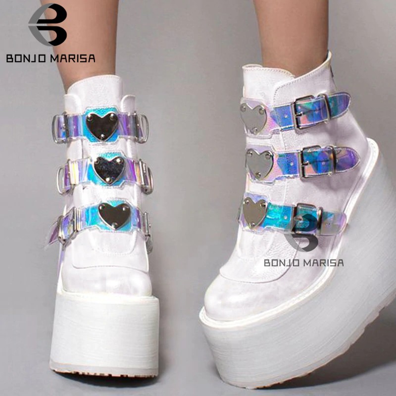 high platform ankle boots