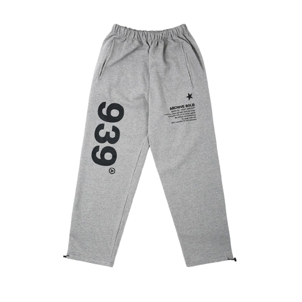 TSUBAKILL × ARCHIVE BOLD コラボスウェット　939 archive bold gray グレー ロゴスウェットパンツ 939