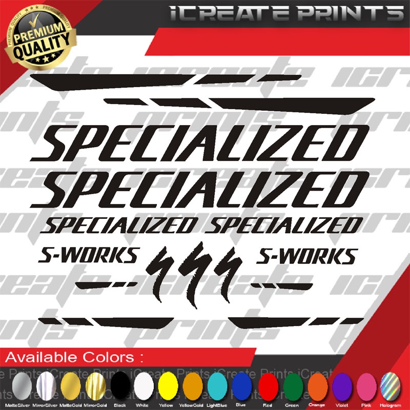 Specialized Bike Sticker Vinyl Decals Shopee Philippines