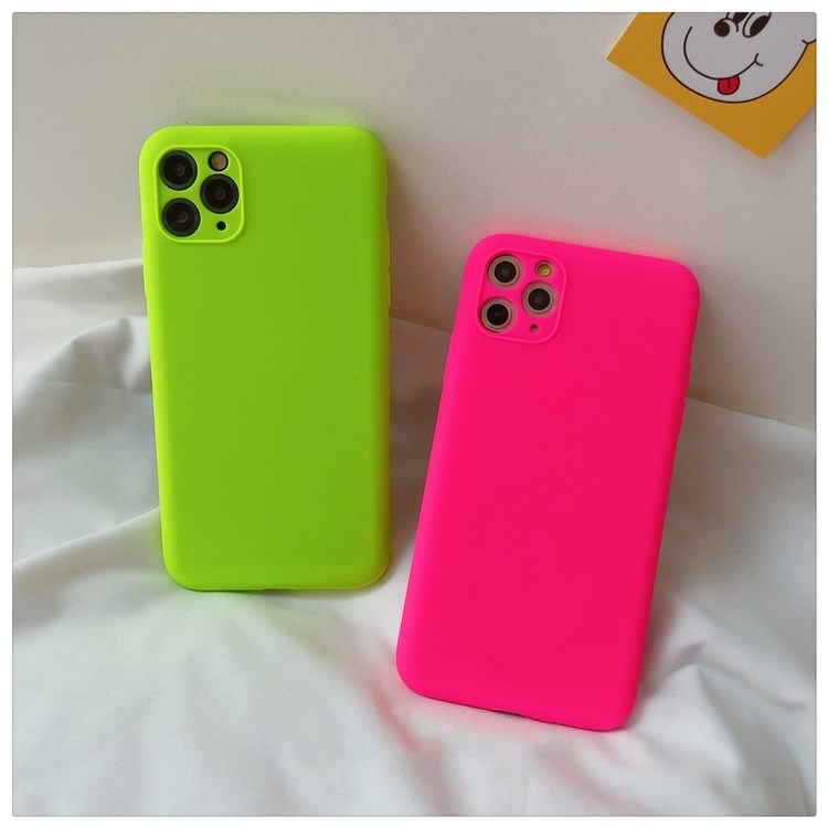 Neon Silicone Cases for iPhone 11 pro max XR 7 8 Plus XS MAX X Matte ...