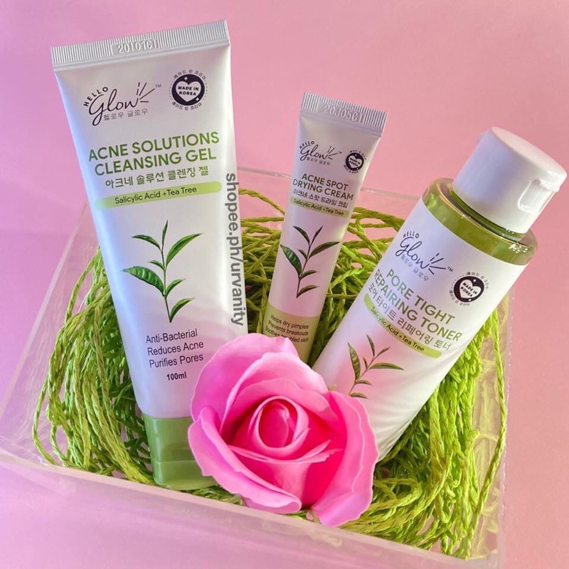 hello glow acne defense set