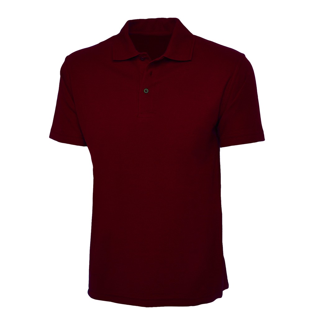 maroon polo shirt