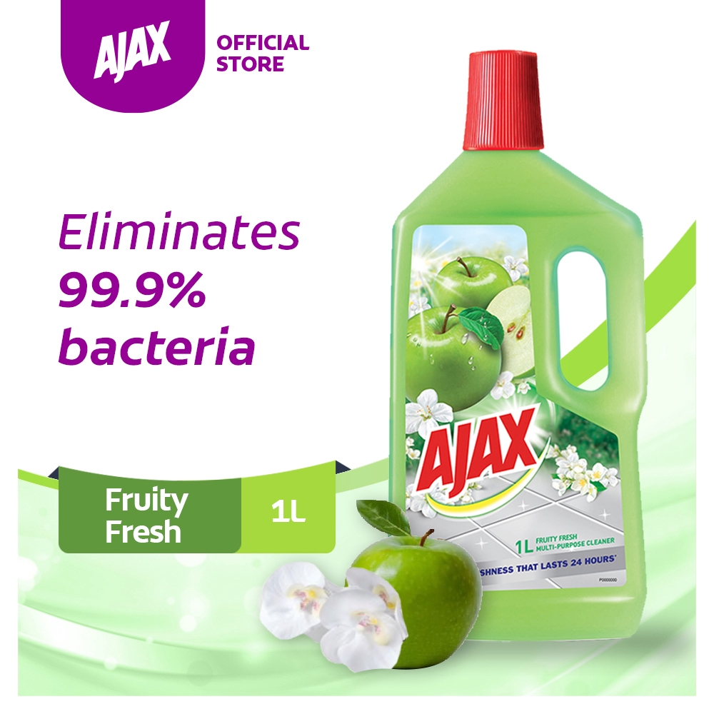 Ajax Antibacterial Multipurpose Cleaner Fruity Fresh 1L Shopee