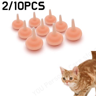 10PCS Pet Silicone Pacifier/Pet Feeding Miracle Nipples/Pet Feeding‑Bottle Nurse for Cats
