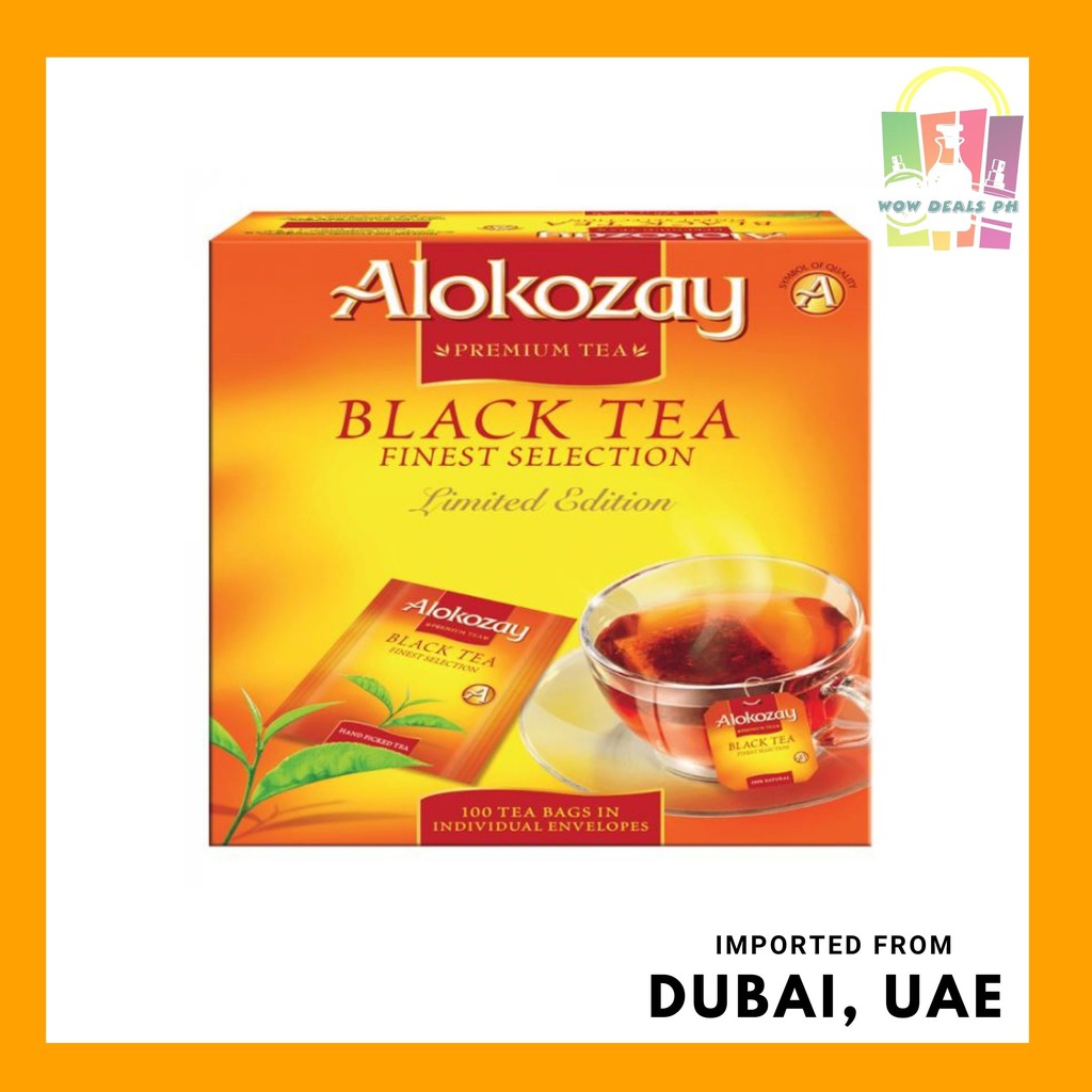 Alokozay Black Tea - Choose 100 Envelope only or 100s with MUG | Shopee  Philippines