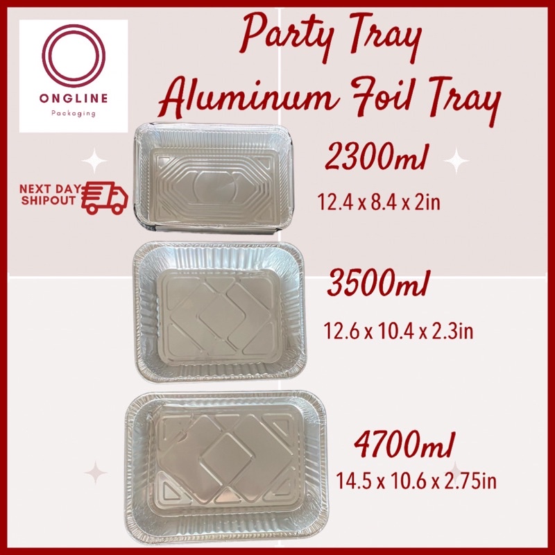 10-pcs-party-size-tray-aluminum-foil-with-lid-shopee-philippines