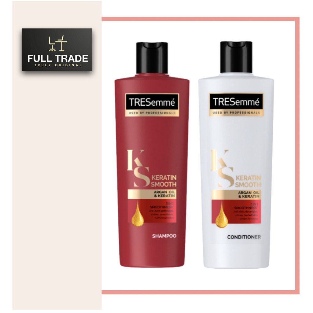 Tresemme Keratin Smooth Shampoo Or Conditioner 330ml Shopee Philippines
