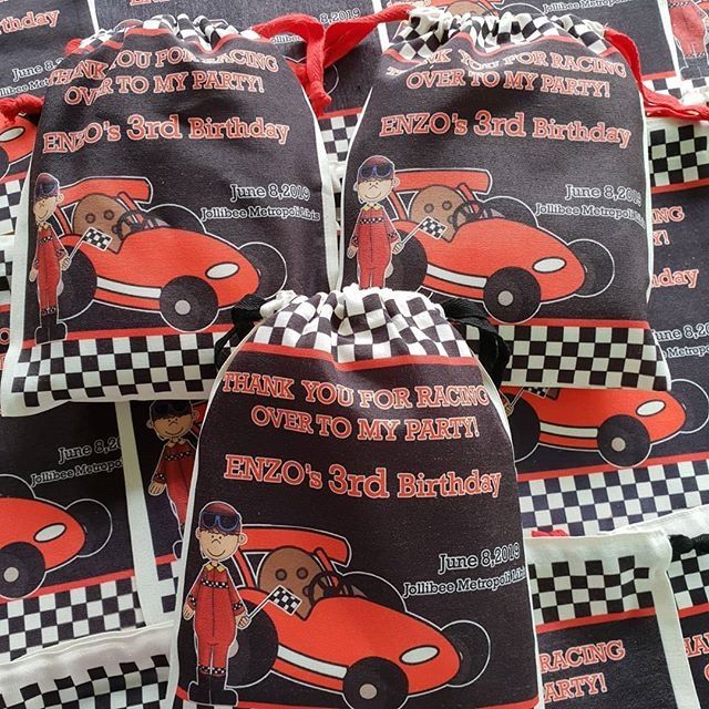 Personalized Race Car themed lootbags/favorbags | Shopee Philippines