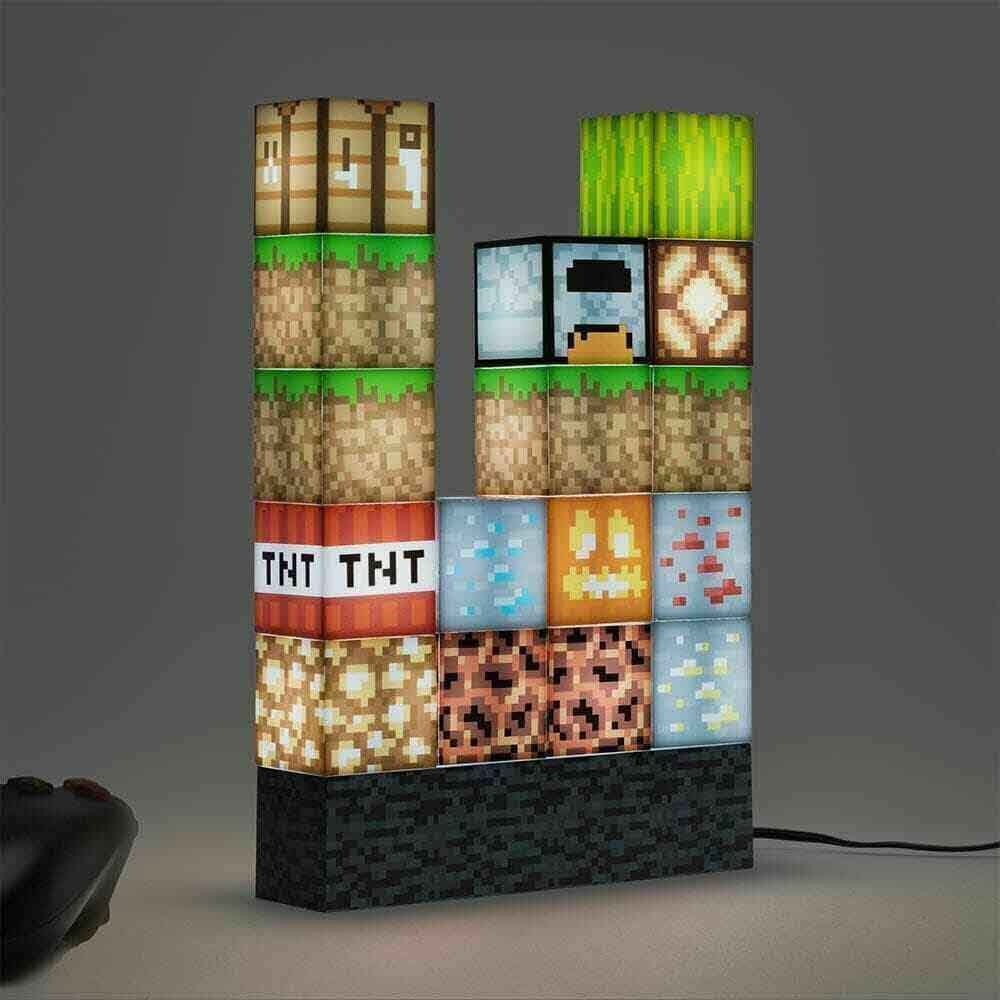 Minecraft Building Block Light Desk Lamp Create Your Own Bedroom Game Shopee Philippines