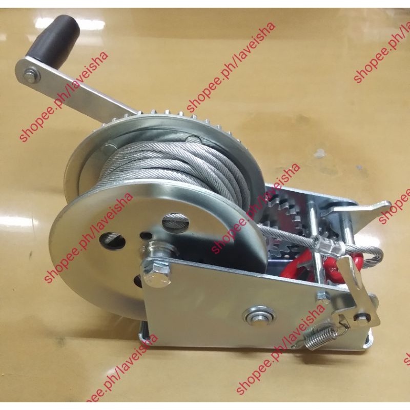 Manual winch hand winch mechanical winch cable type 1 tons with 10 ...