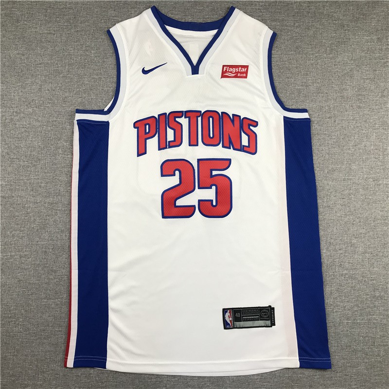 white pistons jersey