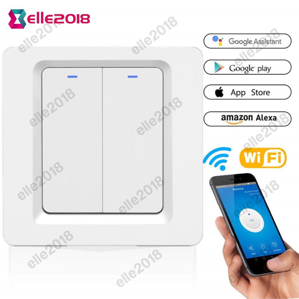 NEW】 1/2/3 gang TUYA WiFi Smart Touch Switch 220-240V Home Wall Button for  Alexa and Google Home As | Shopee Philippines