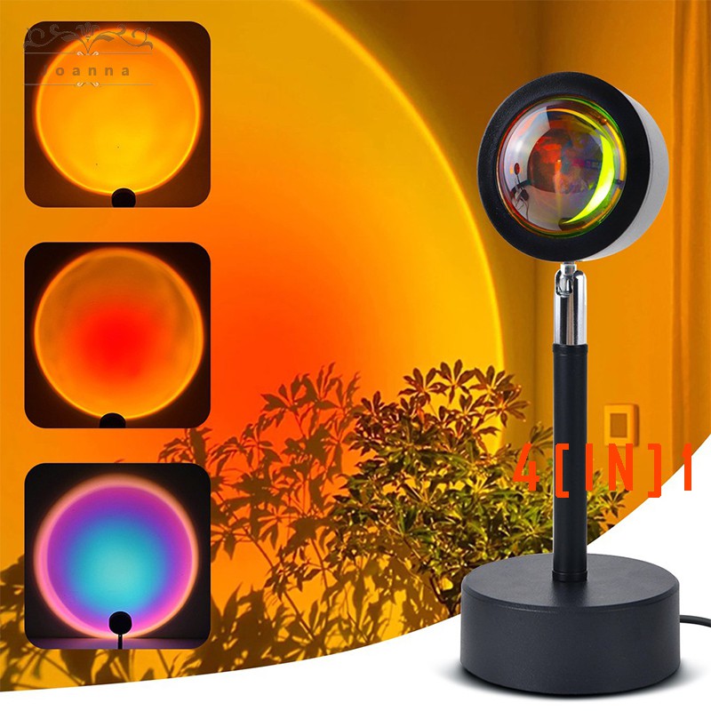 [4 in 1] Italian sunset light rainbow lamp sun never sets projection