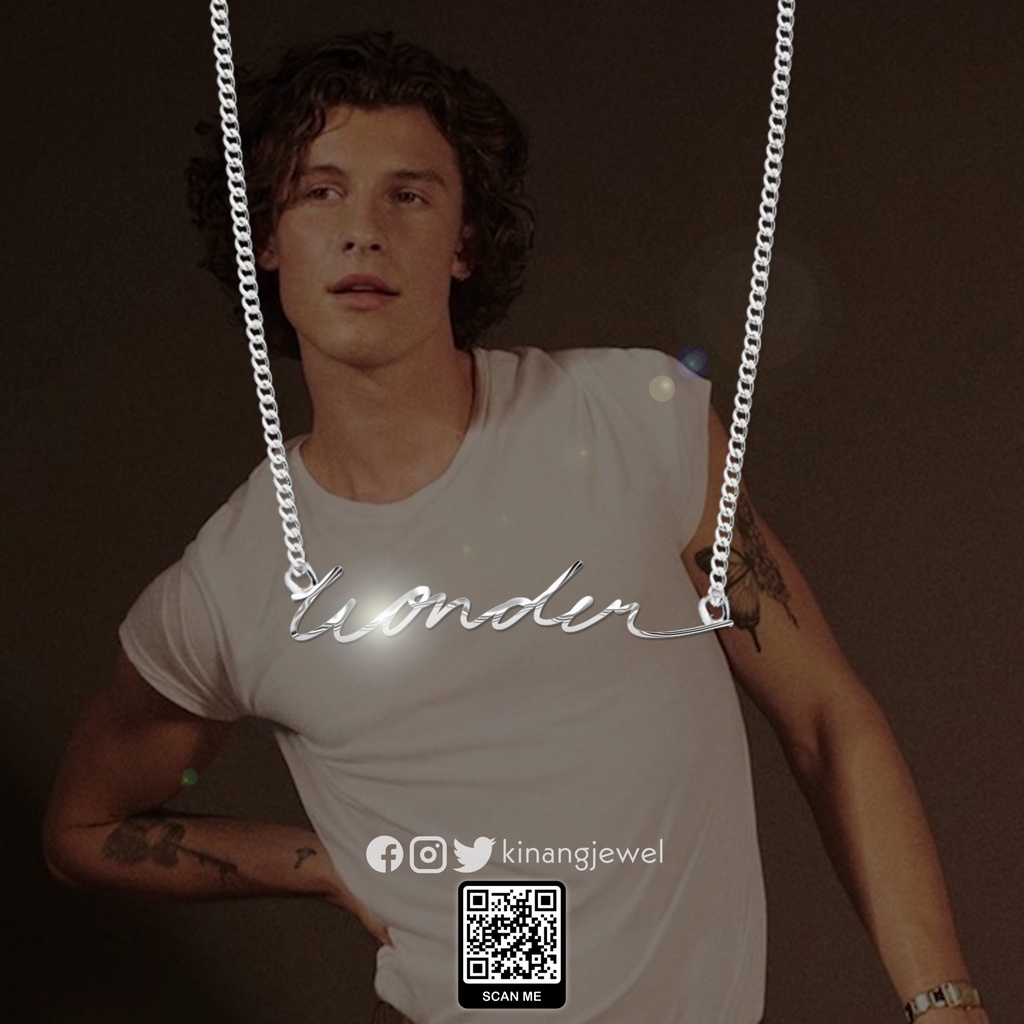 Kinang "wonder" Necklace (Shawn Mendes inspired) Shopee Philippines