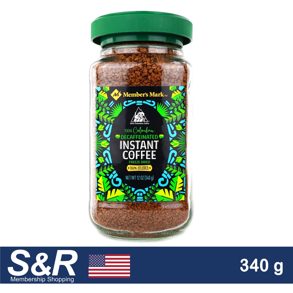Member's Mark Colombian Decaffeinated Freeze Dried Instant Coffee 340g