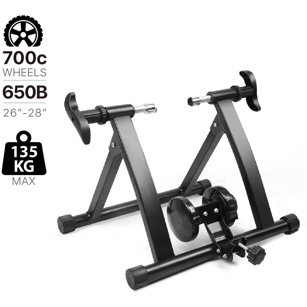 magnetic indoor bicycle bike trainer exercise stand 5 levels of resistance bt9
