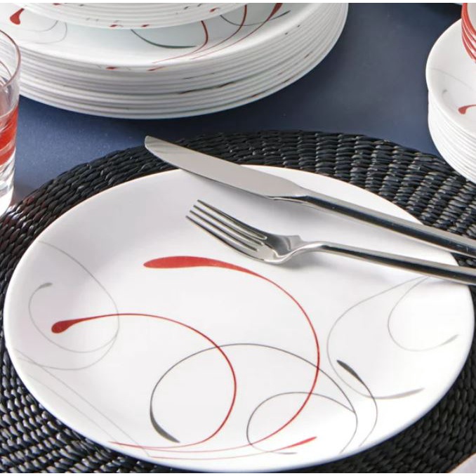 Corelle Livingware 12 Piece Dinnerware, Corelle Splendor Round Dinnerware Set
