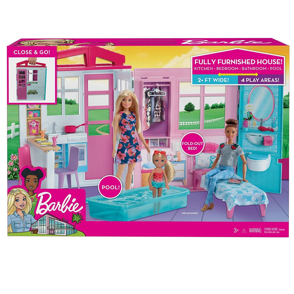 fold out barbie house