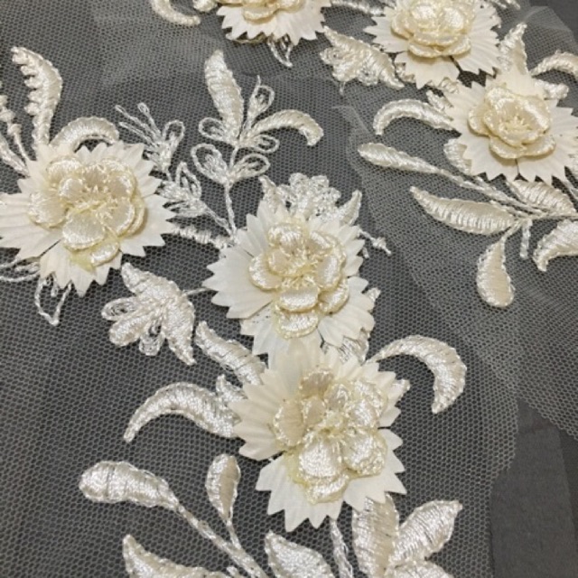 3d flower lace