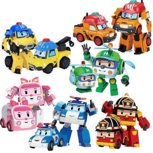 figurine robot car poli