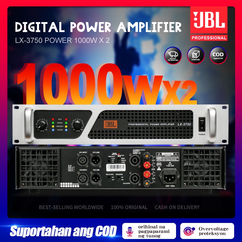 Amplifier JBL LX3750 audio amplifier 2 channel 4 Euro 8 Euro high